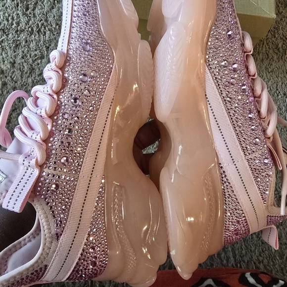 Steve Madden Sm Ny90 Rhinestone Sneakers - Pink - Picture 4 of 6